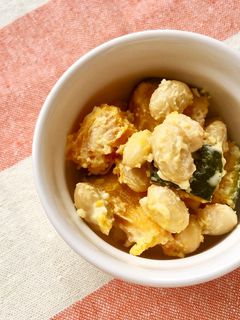 蒸しだいずとかぼちゃのチーズサラダ-レシピのメイン写真