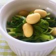 和風!釜蒸しだいずと豆苗のめんつゆオイル