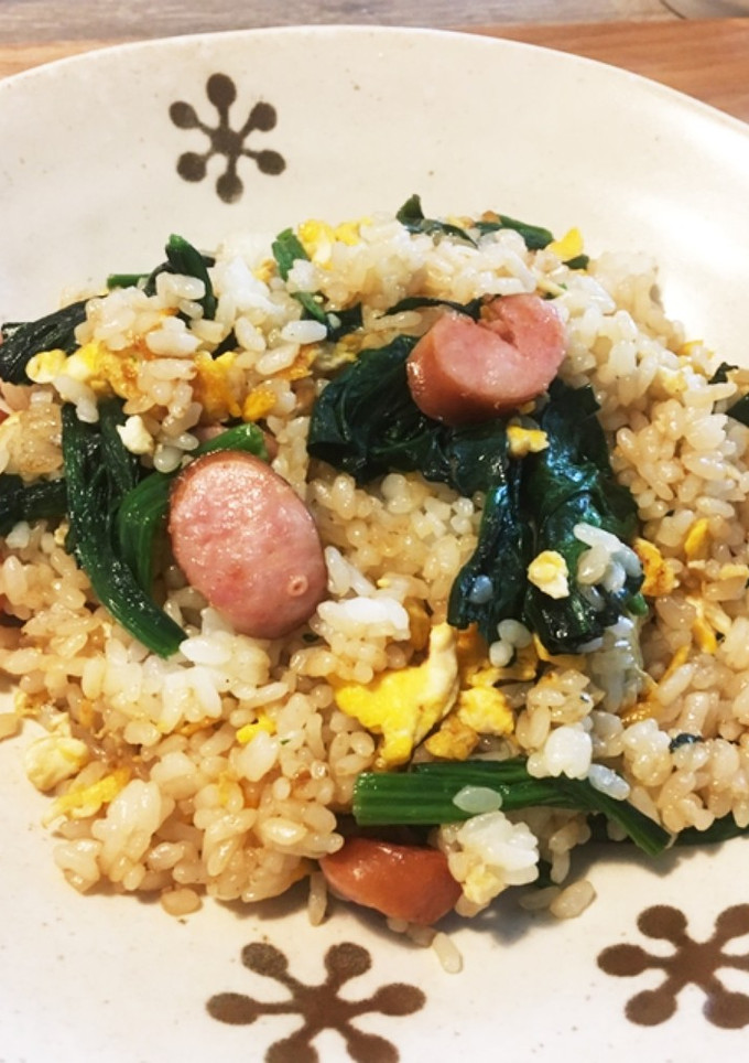 ほうれん草とウィンナーの焦がし醤油炒飯-レシピのメイン写真