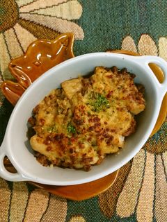 里芋そぼろあんの味噌チーズ焼き-レシピのメイン写真