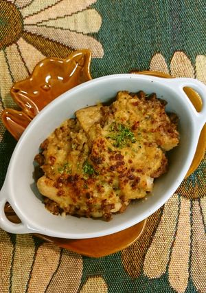里芋そぼろあんの味噌チーズ焼き-レシピのメイン写真