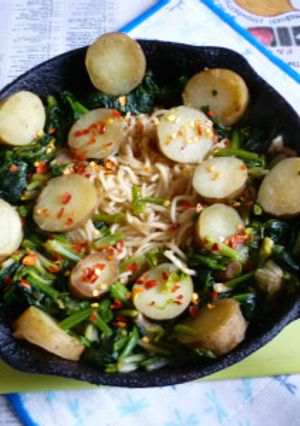 ポテト+ポパイましましの塩焼きそば-レシピのメイン写真