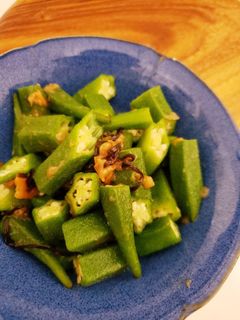 オクラと塩昆布の梅肉和え-レシピのメイン写真