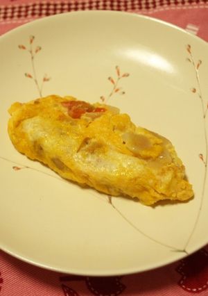 【離乳食後期】野菜入りオムレツ-レシピのメイン写真