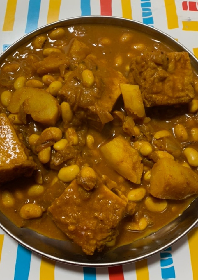 じゃがいもと厚揚げと大豆のカレー-レシピのメイン写真