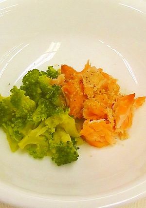 【離乳食後期】鮭の甘辛焼き-レシピのメイン写真