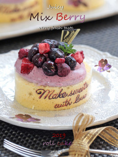 Fresh♡ベリー果汁のロールケーキ-レシピのメイン写真