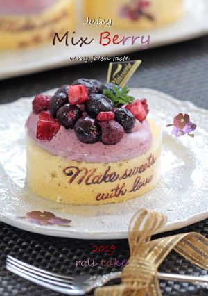 Fresh♡ベリー果汁のロールケーキ-レシピのメイン写真