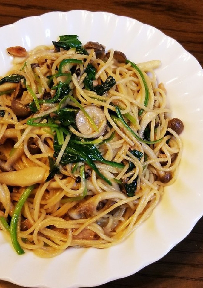 しめじとほうれん草のパスタ-レシピのメイン写真
