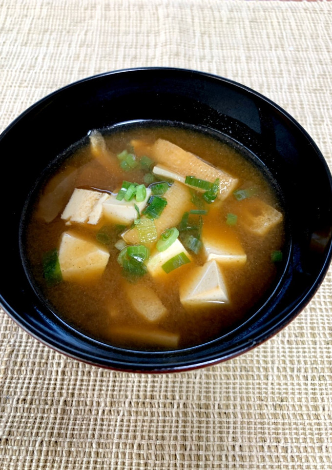 簡単！基本の豆腐とあげの味噌汁-レシピのメイン写真