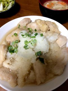 簡単節約!ジュワ〜っと優しい胸肉みぞれ煮-レシピのメイン写真