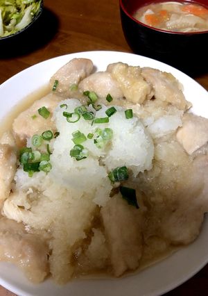 簡単節約！ジュワ〜っと優しい胸肉みぞれ煮-レシピのメイン写真