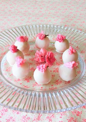 桜の餡玉＊桜トリュフ＊お花見-レシピのメイン写真