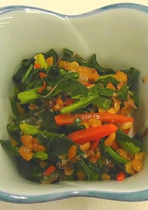 【パパママ向け】青菜の納豆和え-レシピのメイン写真