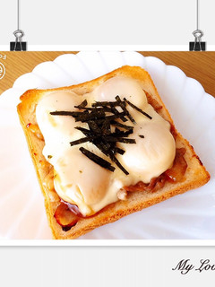 簡単♡肉白玉みたらチーズトースト♡-レシピのメイン写真