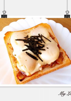 簡単♡肉白玉みたらチーズトースト♡-レシピのメイン写真