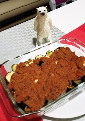 茄子とレンチンミートソース焼き-レシピのメイン写真