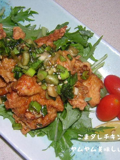 ごまだれチキン-レシピのメイン写真