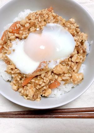 鶏ひき肉の麻婆丼-レシピのメイン写真
