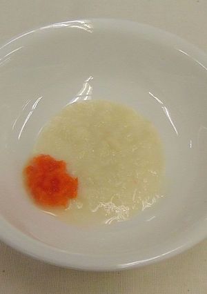 【離乳食初期】パン粥人参添え-レシピのメイン写真