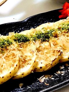 ヒゲも皮もそのままで!長芋シャキ焼き-レシピのメイン写真