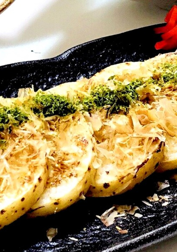 ヒゲも皮もそのままで！長芋シャキ焼き-レシピのメイン写真