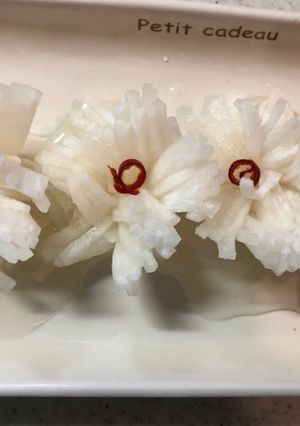 飾り大根の菊花の甘酢つけ-レシピのメイン写真