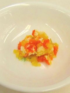 【離乳食中期】さつま芋と人参のチーズ和え-レシピのメイン写真