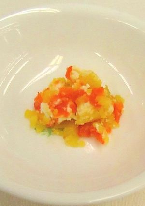 【離乳食中期】さつま芋と人参のチーズ和え-レシピのメイン写真