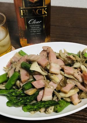 舞茸とアスパラとベーコンのソテー-レシピのメイン写真