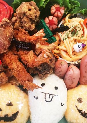 秋の親子遠足に！ハロウィン弁当-レシピのメイン写真