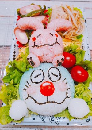 月面探査記♪ドラえもんキャラ弁♪♪♪-レシピのメイン写真