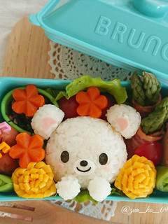 キャラ弁☆白くまのピクニック弁当♪くま♪-レシピのメイン写真