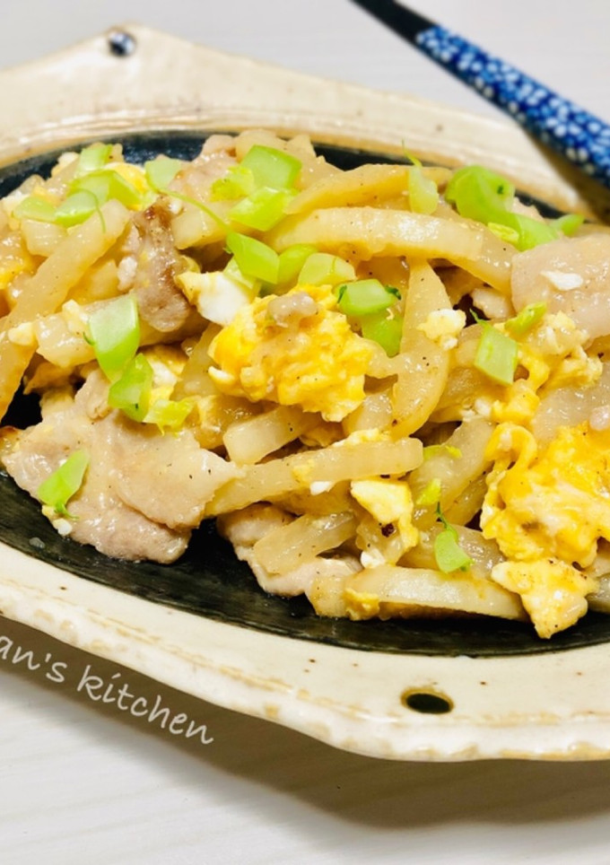 あっさり塩味！大根と豚の炒め-レシピのメイン写真