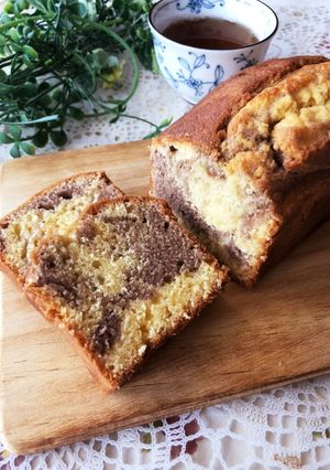 ミルクとアンコのマーブルパウンドケーキ-レシピのメイン写真