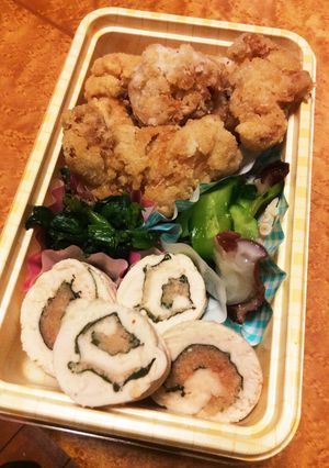 鶏三昧 唐揚げと蒸し鶏弁当-レシピのメイン写真