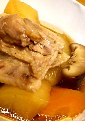 ホットクックで鶏もも肉と根菜の味染み煮物-レシピのメイン写真