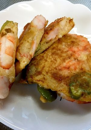 えびとそら豆の山芋焼き-レシピのメイン写真