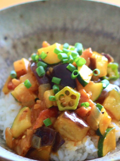 シェフ直伝!簡単 和風カポナータ丼-レシピのメイン写真