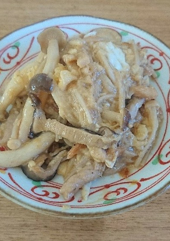 簡単！飯の友♪中華風豚肉とキノコの卵とじ-レシピのメイン写真