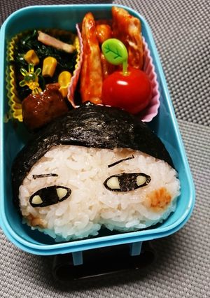 簡単♪キャラ弁♪おしり探偵おにぎり弁当-レシピのメイン写真