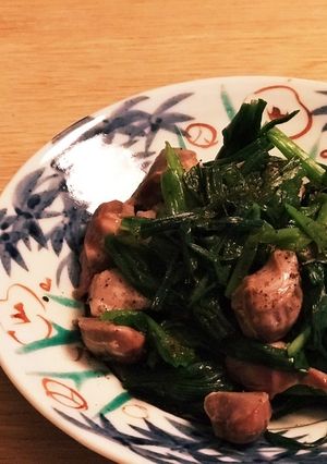 砂肝とニラのポン酢和え-レシピのメイン写真