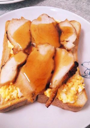 照り玉風トースト-レシピのメイン写真
