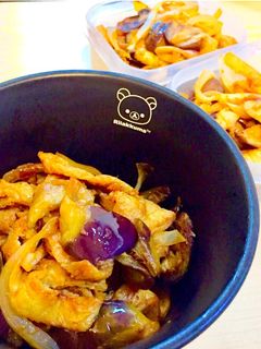 油揚げと茄子の味噌炒め-レシピのメイン写真