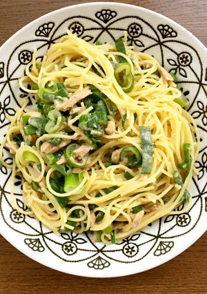 柚子胡椒で爽やか、ツナとネギのパスタ-レシピのメイン写真