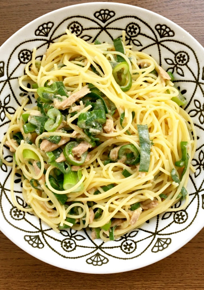 柚子胡椒で爽やか、ツナとネギのパスタ-レシピのメイン写真