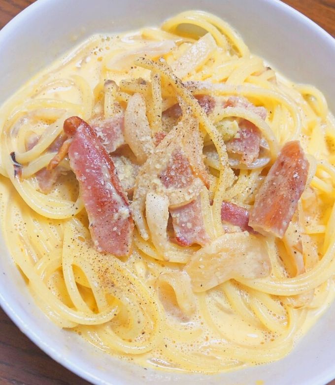 カルボナーラ (簡単に作れちゃう) by クックD7VUUC☆ 【クックパッド