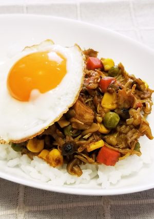 ☆ノンオイル♪キノコのドライカレー☆-レシピのメイン写真