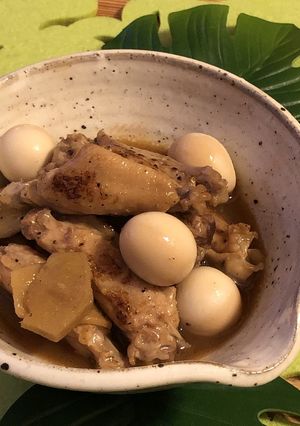 鶏手羽とうずらの照り煮-レシピのメイン写真