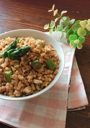 春♡アスパラ!パラパラ炒飯-レシピのメイン写真